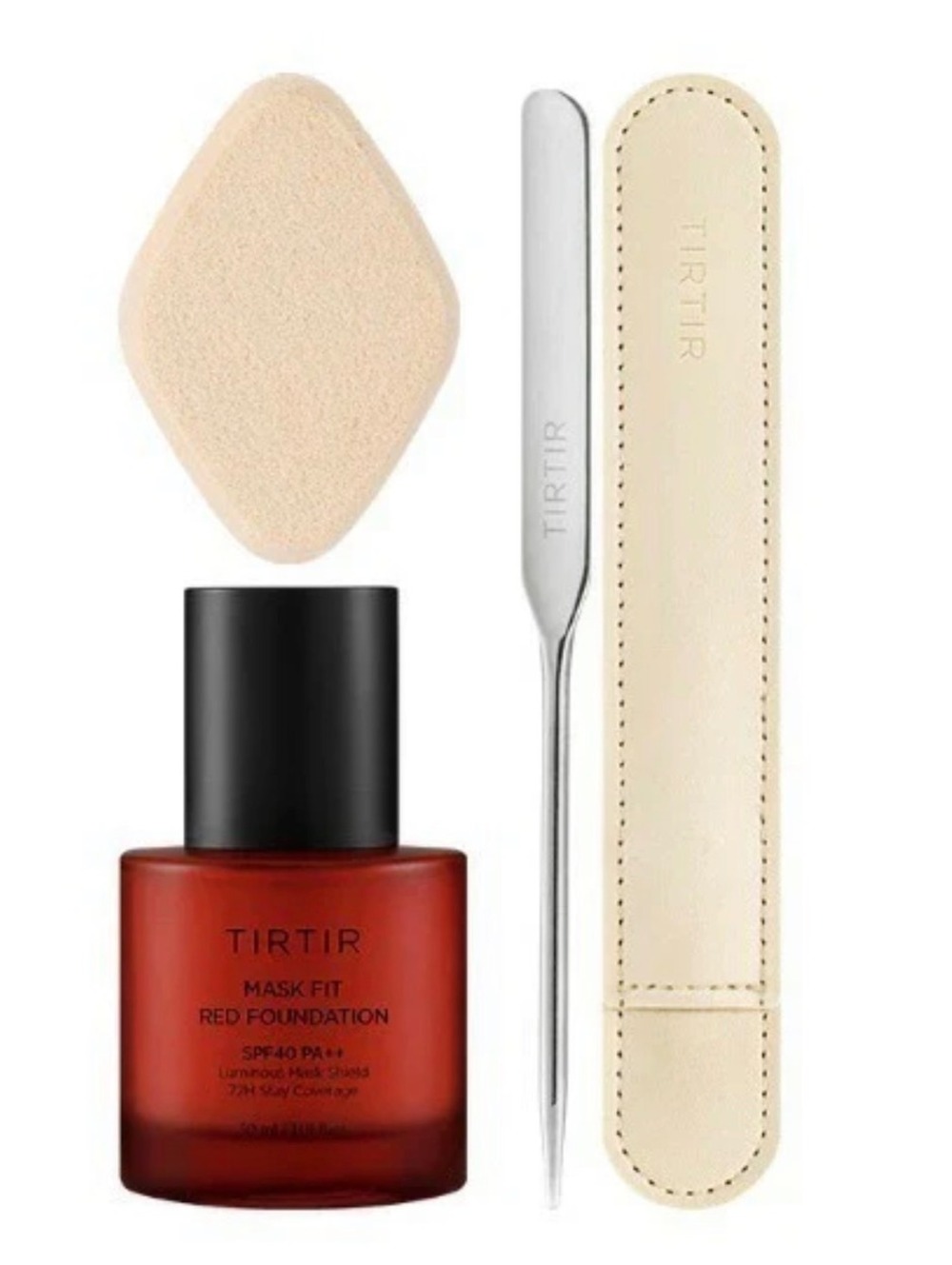 TIRTIR 23N Shade Mask Fit Red Foundation with Sponge Kit